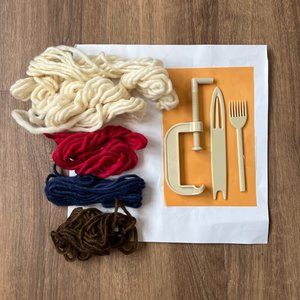 Hand-spun Merino Wool and Tools